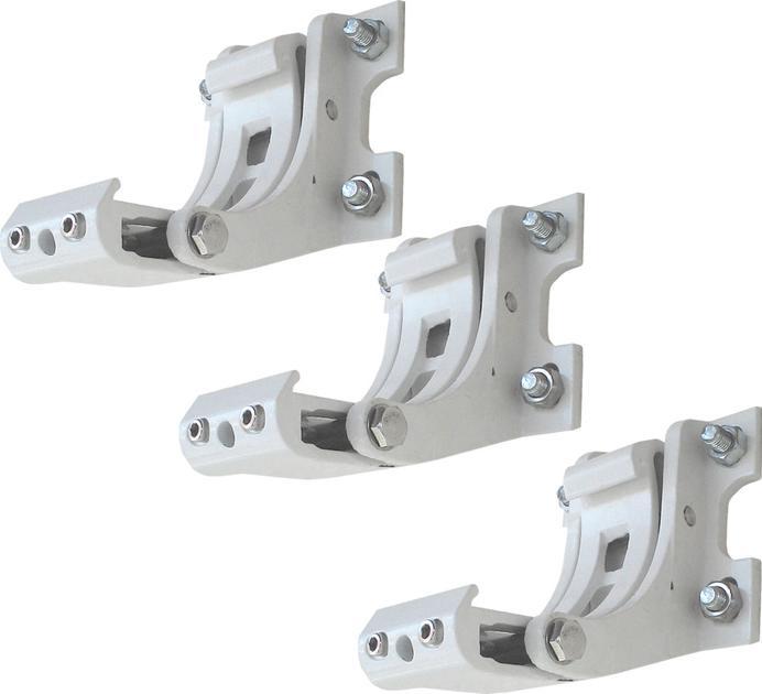 Actual product image Swisshandel24 3x Wall bracket for awning, wall bracket wall mounting adapter white (0.14 m)