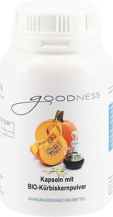 Produktbild Goodness BIO-Kürbiskernpulver Kapsel 600 mg (150 Stück, Kapseln, 123 g)