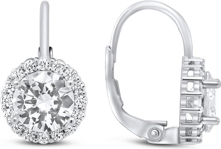 Image du produit Brilio Silver - Charmants boucles d'oreilles en argent avec zircons EA126W