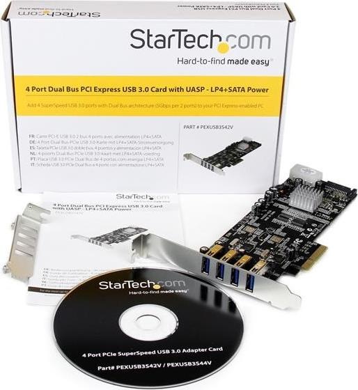 Immagine prodotto StarTech 4-Port USB 3.0 PCIe Card