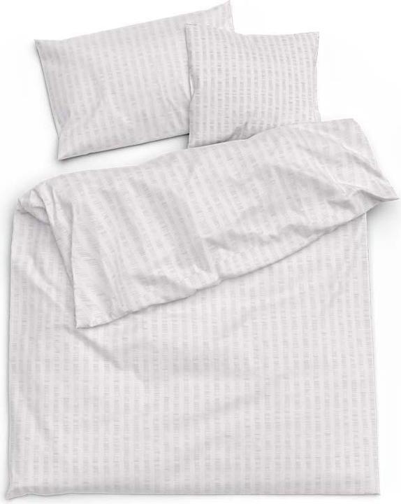 Actual product image Lotus Bettwaren Bettwäsche Satin Seersucker uni (Duvet cover, 160 x 240 cm)