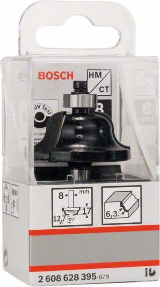 Actual product image Bosch Professional Zubehör Edge shaping cutter B, 8 mm, R1 6.3 mm, B 12.7 mm, L 17 mm, G 61 mm