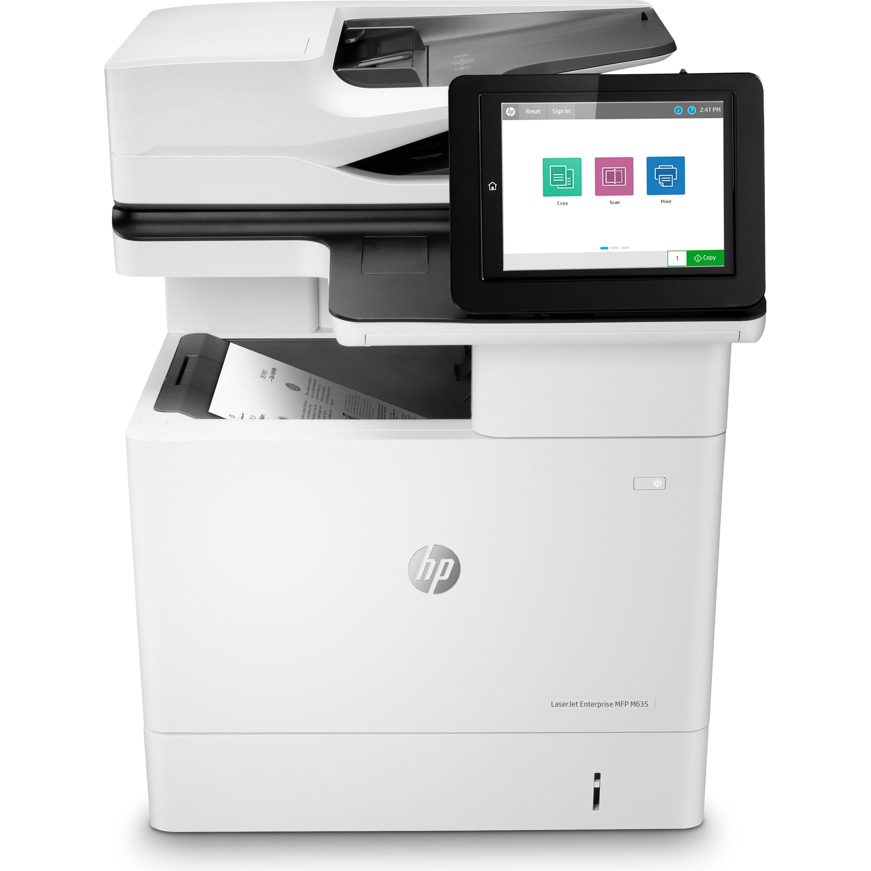 HP M635h LaserJet Enterprise (Laser, Schwarz-Weiss), Drucker, Weiss