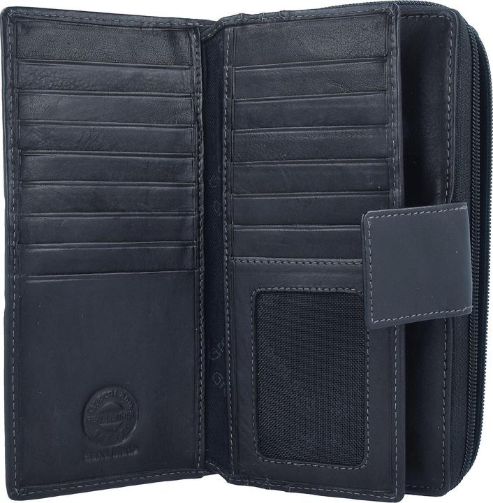 Immagine prodotto Greenland Nature Portafoglio in nappa nera RFID 20 cm