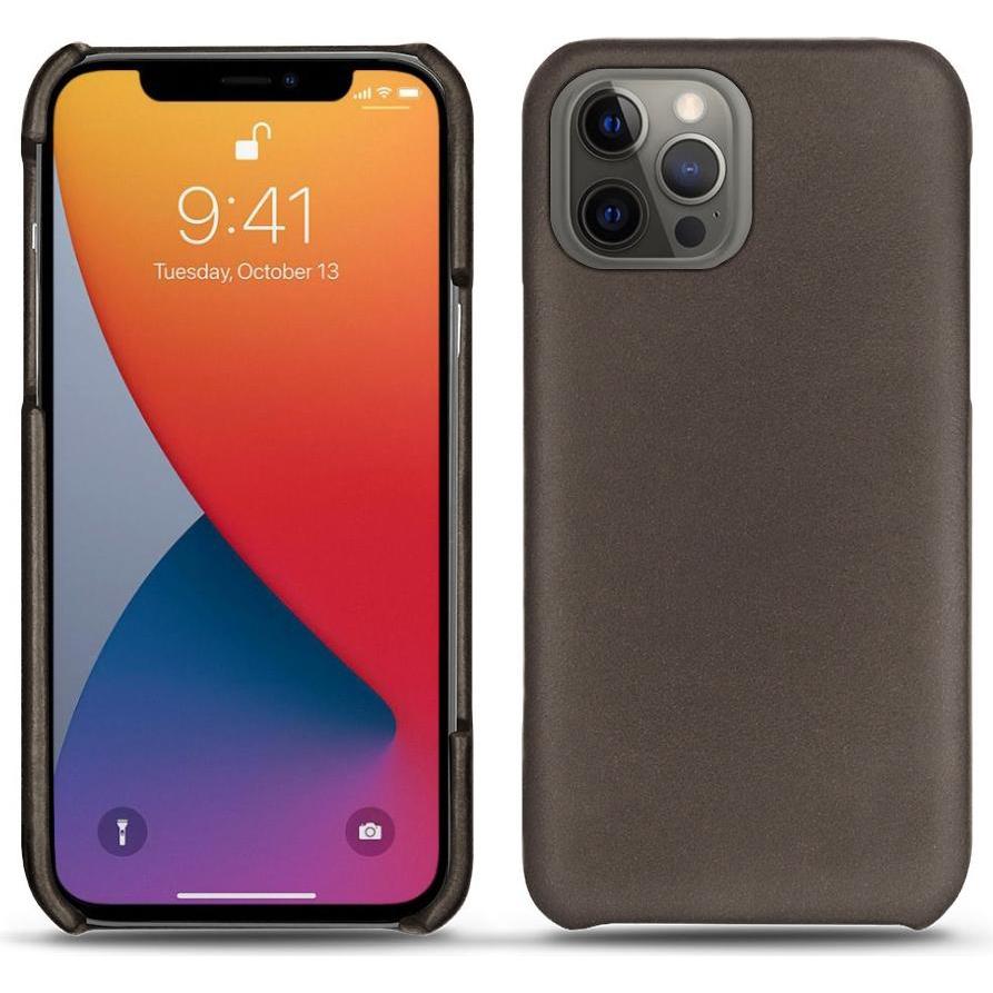 Noreve Lederschutzhülle (Apple iPhone 13 Pro), Smartphone Hülle, Grau