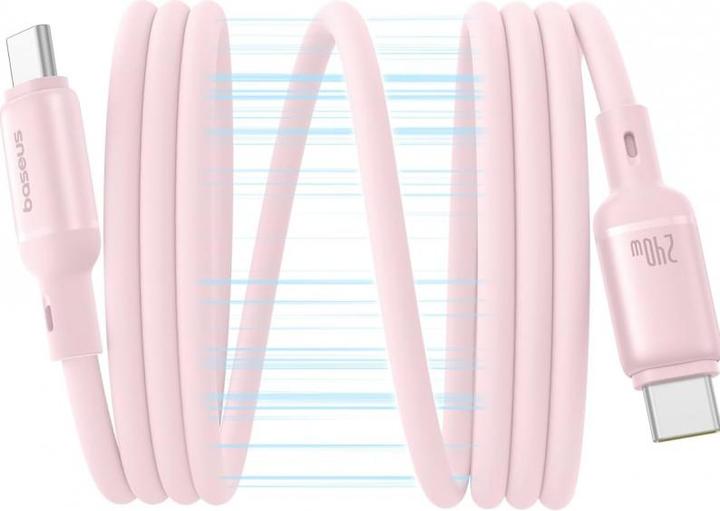 Produktbild Baseus USB-C to USB-C PicoGo, 240W, 1m, Rosa (1 m, USB 3.2 Gen 2, 240 W)