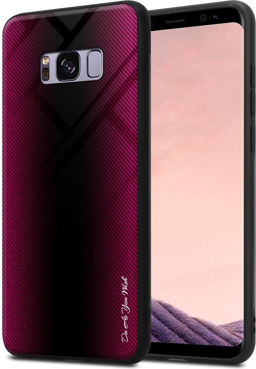 Produktbild Cadorabo TPU Gestreiftes Glas Cover (Samsung Galaxy S8+)