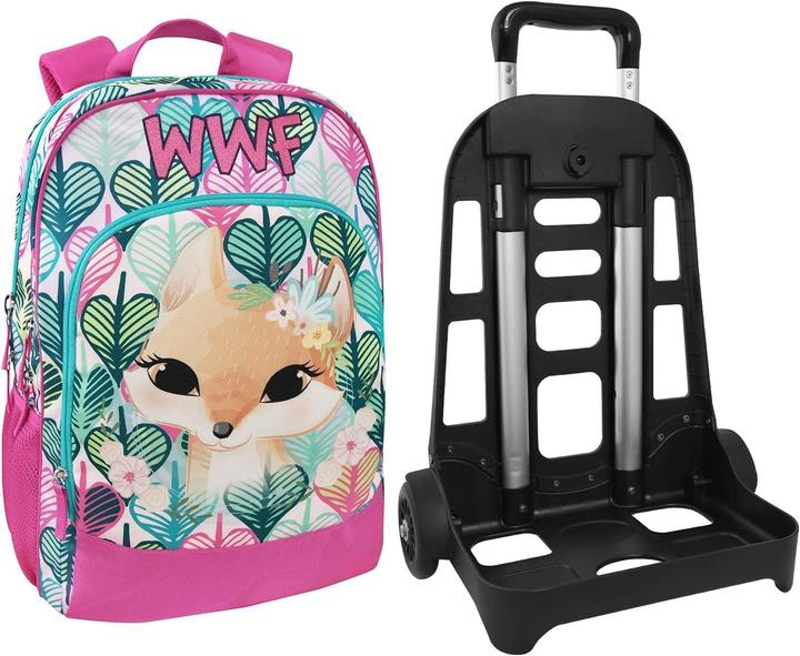 Actual product image WWF Illustrated Backpack, Detachable, Adjustable with Handle and Strains