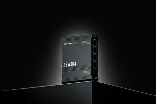 Produktbild Teltonika IP30 Industrie 4-Port 1Gbit unmanaged Switch, PoE-In, -40°C (4 Ports)