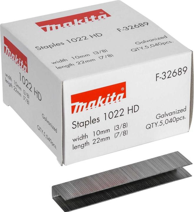 Immagine prodotto Makita Punti metallici da 22mm galvanizzati per la puntatrice a batteria