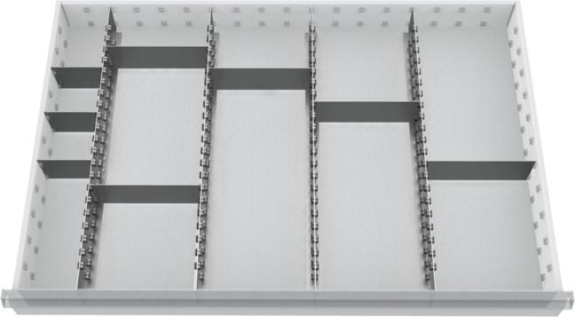 Actual product image HP Autozubehör Drawer partition material Front height 100 - 125 mm 4 lengthwise/8 crosswise dividers (90 cm, 45 cm)