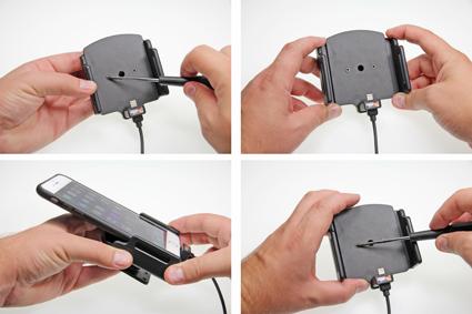 Image du produit Brodit Active holder for fixed installation - Support véhicule/chargeur pour téléphone portable