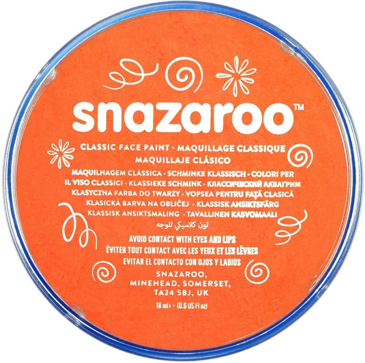 Immagine prodotto Snazaroo Blister di colori per il trucco 18 ml, arancione