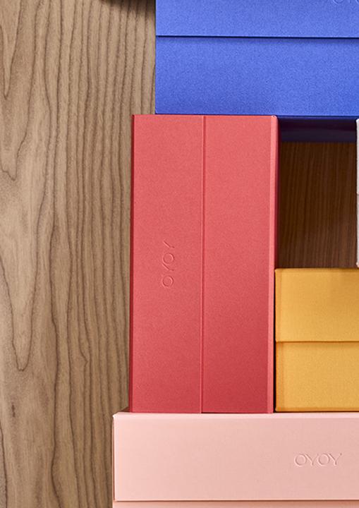 Produktbild OYOY Living Aufbewahrungsbox Hako A5, Kirschrot (4 l)