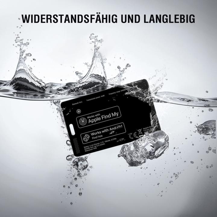 Produktbild 4smarts Standort-Finder SkyTag Card Duos ReCharge black (Android, iOS, iPadOS)