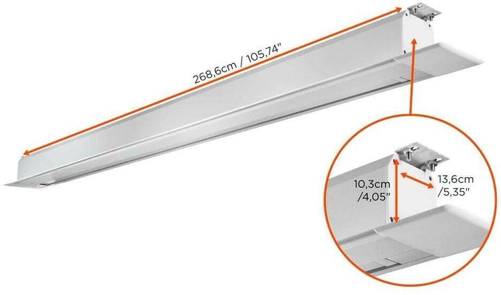 Actual product image Celexon Built-in screen Motor Professional + 220x220cm 1:1 (122.05", 1:1)