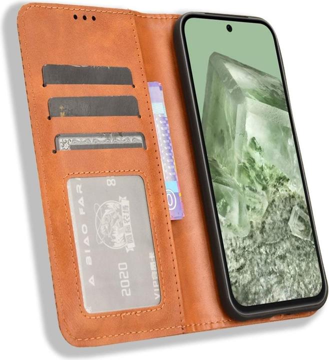Produktbild Amazon Hülle für Google Pixel 8a Schutz Handy Case Cover Klapp Tasche Wallet Etuis Neu (Google Pixel 8)