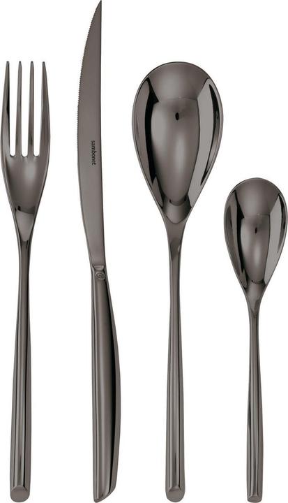 Rosenthal Cutlery set 24 pcs. Bamboo stainless steel/PVD black (24 pcs., Cutlery set)