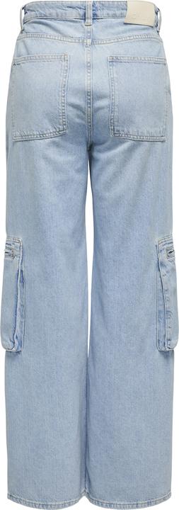 Actual product image Only ONLHOPE EX HW WIDE CARGO DNM CRO Loose Fit Jeans (W31/L32)
