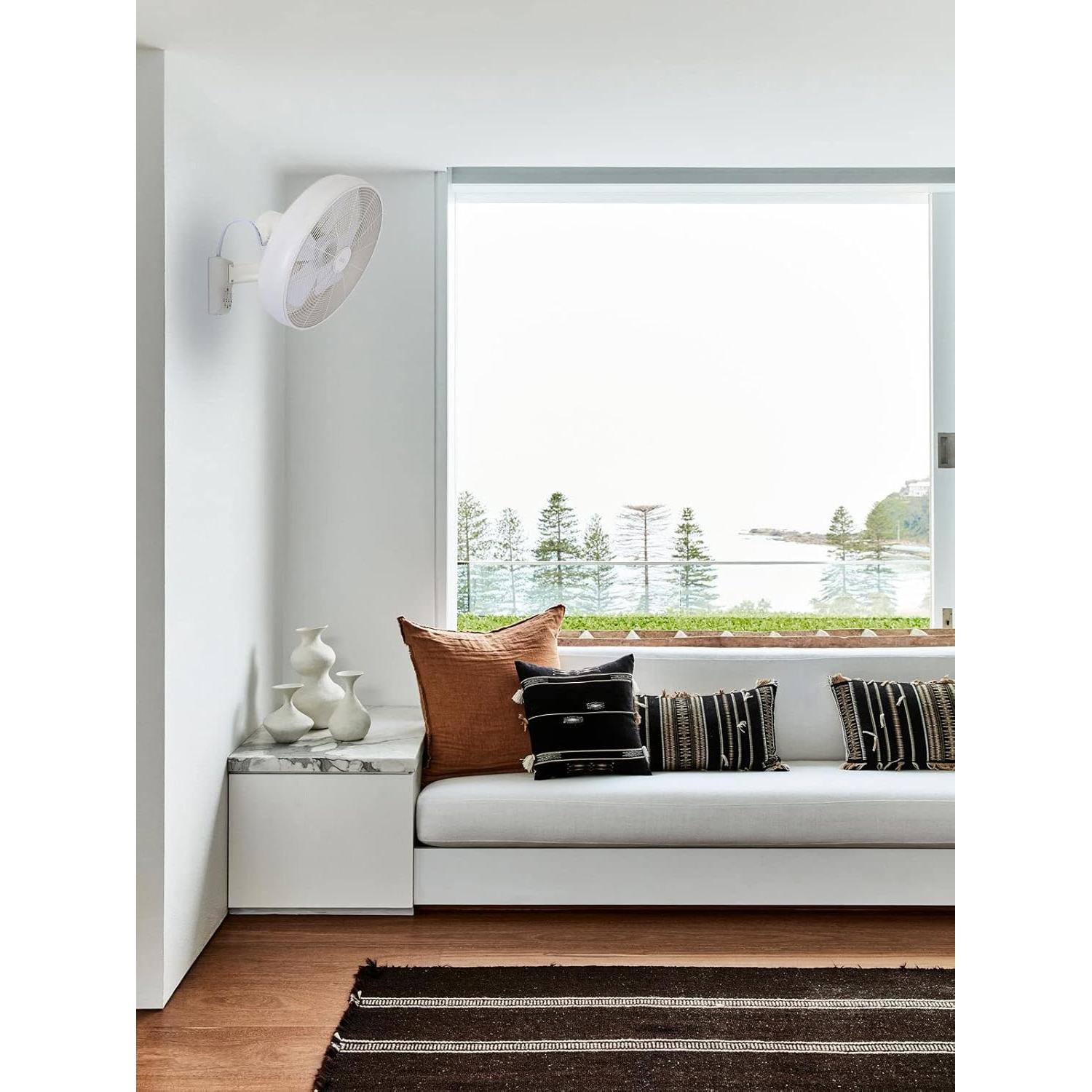 Thumbnail - Lucci Air Breeze Wandventilator (Ø) 460mm Gehäusefarbe (Details): Weiss, Ventilator, Weiss