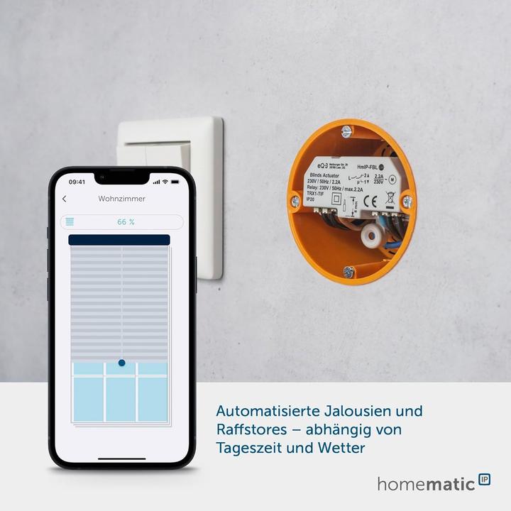 Actual product image Homematic IP Blind actuator - flush-mounted (Shutter actuator)