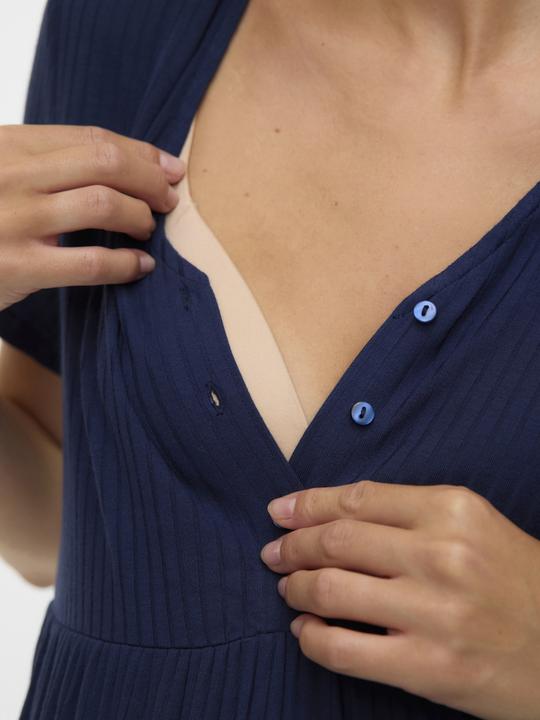 Actual product image Mamalicious Normal geschnitten V-Ausschnitt Top Bluse (XL)
