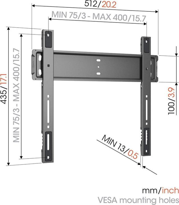 Image du produit Vogels TVM 5505 (Mur, 75 kg, 32" - 77")