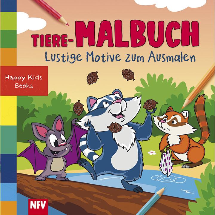 Animal colouring book Funny motifs to colour in