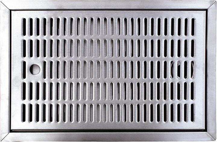 Ich-zapfe Tropfblech - CNS zum Einlassen, 480 x 313 mm