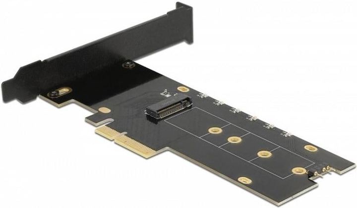 Actual product image Delock Host Bus Adapter PCIe x4 - M.2, NVMe, Key M, RGB LED