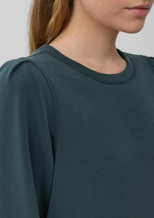 Produktbild s.Oliver Sweatshirt Scuba-Sweatshirt mit Puffärmeln (46)