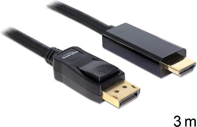 Produktbild Delock DisplayPort — HDMI (Typ A) (3 m, DisplayPort, HDMI, 1.3)