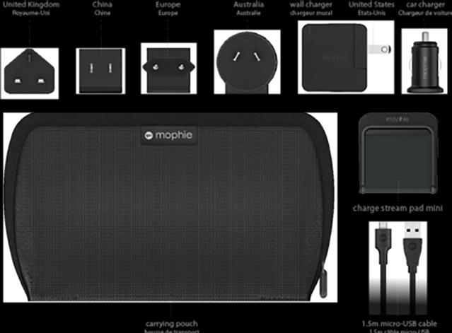 Actual product image mophie Charge Stream Global (10 W)