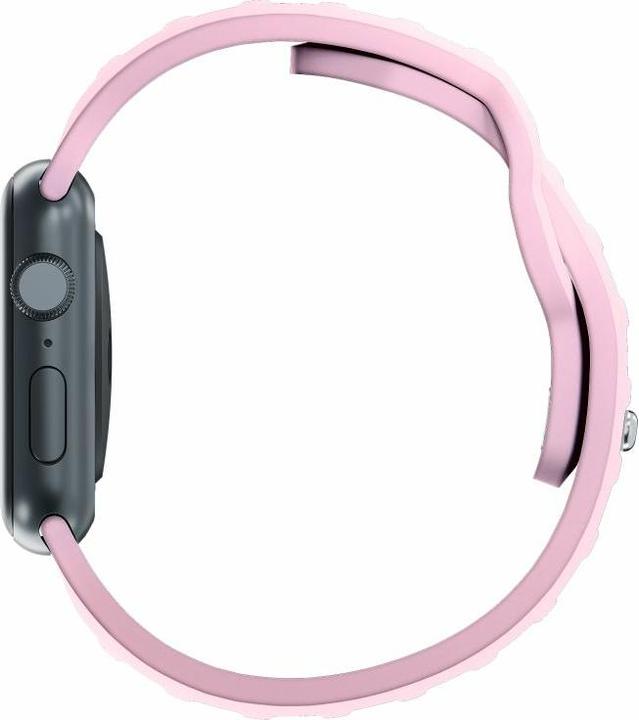 Actual product image 3MK Silicone Watch Strap różowy/powder pink dla Apple Watch 38/40/41mm (Silicone, Stainless steel)