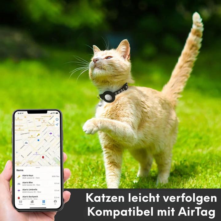 Actual product image Suba 2-pack AirTag cat collar (Cat)