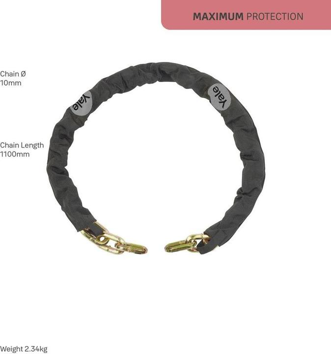 Actual product image Yale Security extension chain Loops for padlock (110 cm)