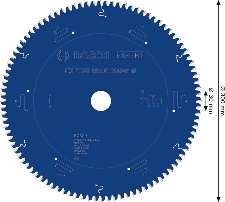Actual product image Bosch Professional Zubehör Circular saw blade Expert for Multi Material, 300 x 30 x 2.4 mm, 96