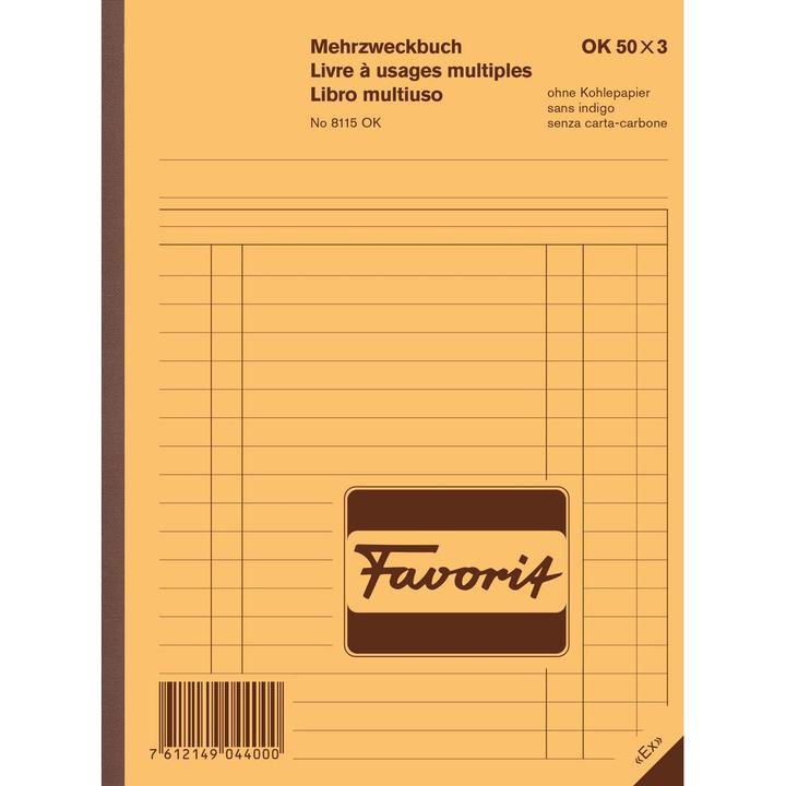 Produktbild Favorit Durchschreibebuch Mehrzweck mit Selbstdurchschreibepapier (150x)