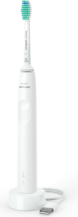 1x pièce à main série 3100, 1x chargeur, 1x tête de brosse