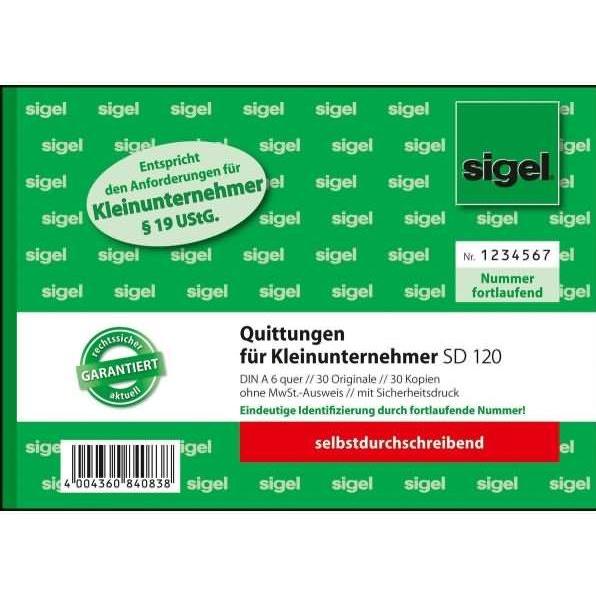 15x Sigel, Formular, SD120 Geschäftsformular (30 x)