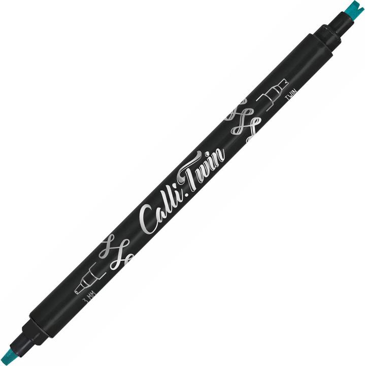 Produktbild Online Callibrush Pen TWIN 3mm 18604/6 Turquoise (Türkis)