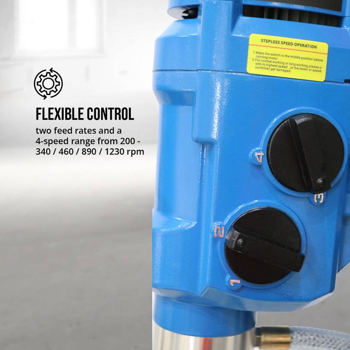 Produktbild MSW Kernbohrgerät mit Ständer und Wasserkühlung 3700 W 200 - 1230 U/min ø bis 450 mm