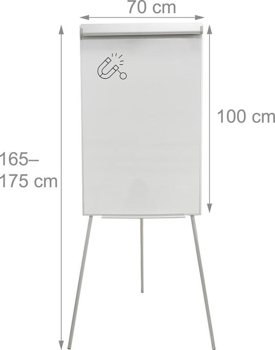 Produktbild Relaxdays Flipchart Whiteboard (70 x 100 cm)