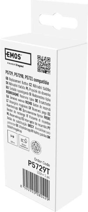 Actual product image Emos - N????hradn???? tla????????tko ke zvonku P5729