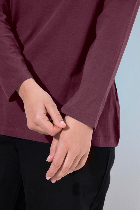 Produktbild Ulla Popken Shirt, Slim, Rundhalsausschnitt, Langarm (58)