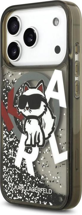 Productafbeelding Karl Lagerfeld - Glitter MagSafe - iPhone 17 Pro - Liquid Choupette Head (Apple iPhone 17 Pro)
