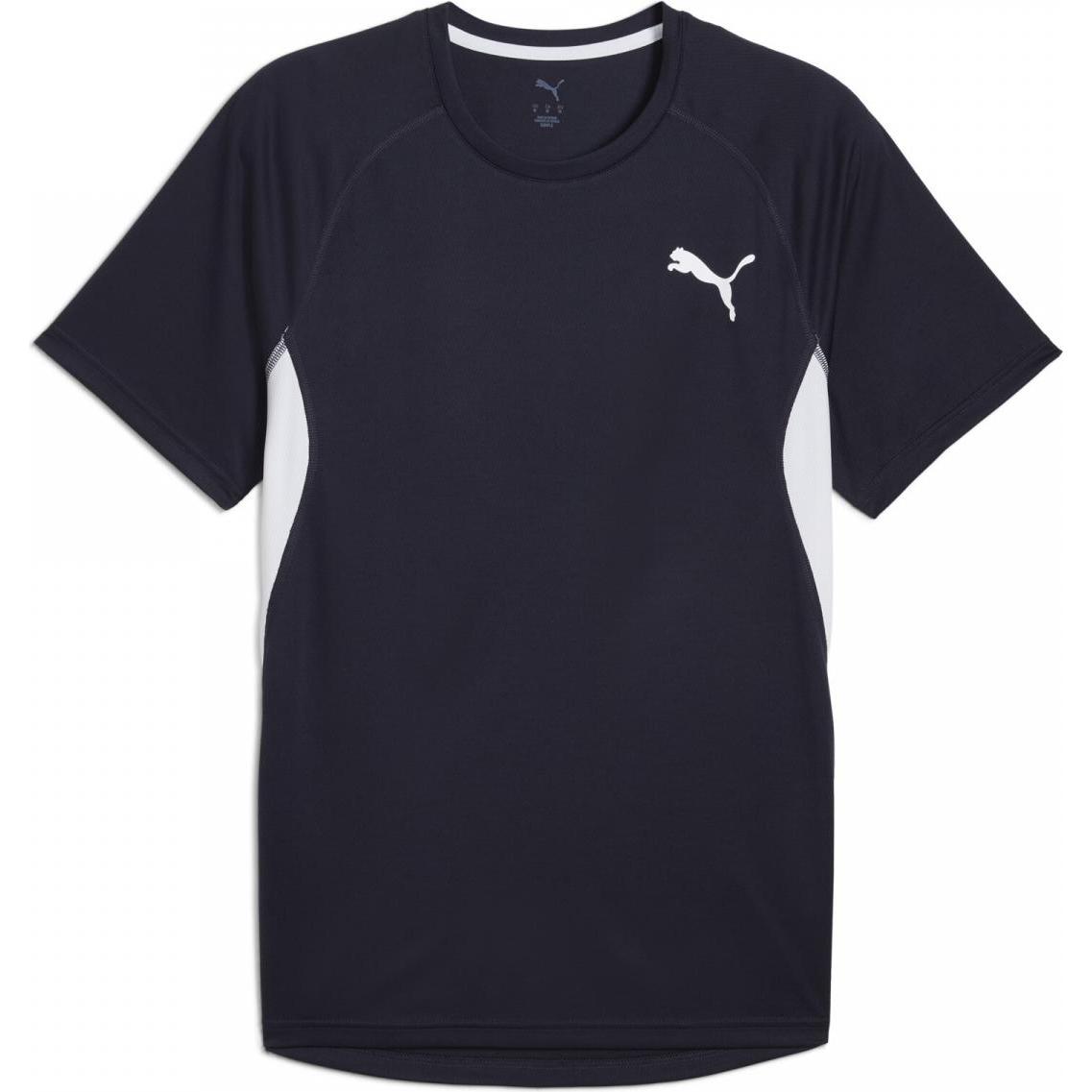 Puma, Herren, Sportshirt, M CROSS THE LINE TEE 3.0 (XXL), Schwarz, XXL