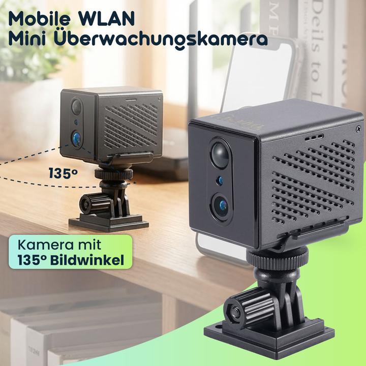 Produktbild Casativo Mobile WLAN Mini Überwachungskamera 2304 x 1296: Mit App-Fernzugriff (2304 x 1296 Pixels)