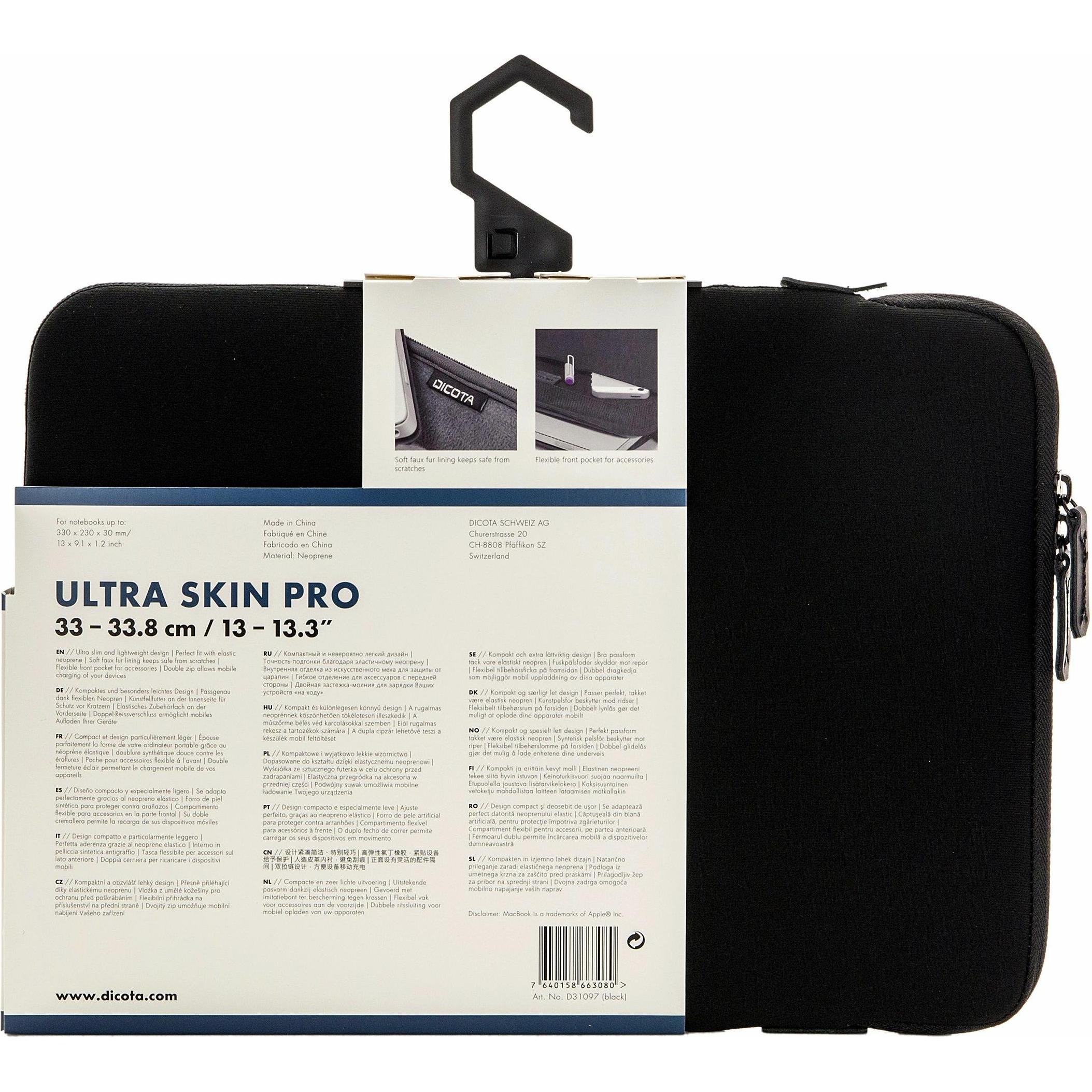Thumbnail - Dicota Ultra Skin PRO (13.30", Universal), Notebooktasche, Schwarz