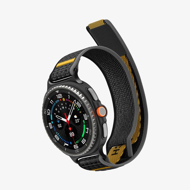 Produktbild Spigen - Athlex Air - Samsung Galaxy Watch8 / Classic (40 / 44 / 46mm) - Active Black (20 mm, 22 mm, Fabric, Nylon, Plastic)